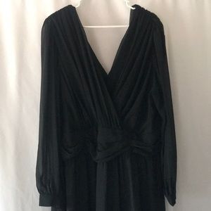 ASOS CURVE Chiffon dress with long sleeves